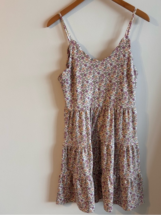 Monteau Dresses & Skirts - Monteau Floral Spaghetti Strap Tiered Sundress Size L GUC